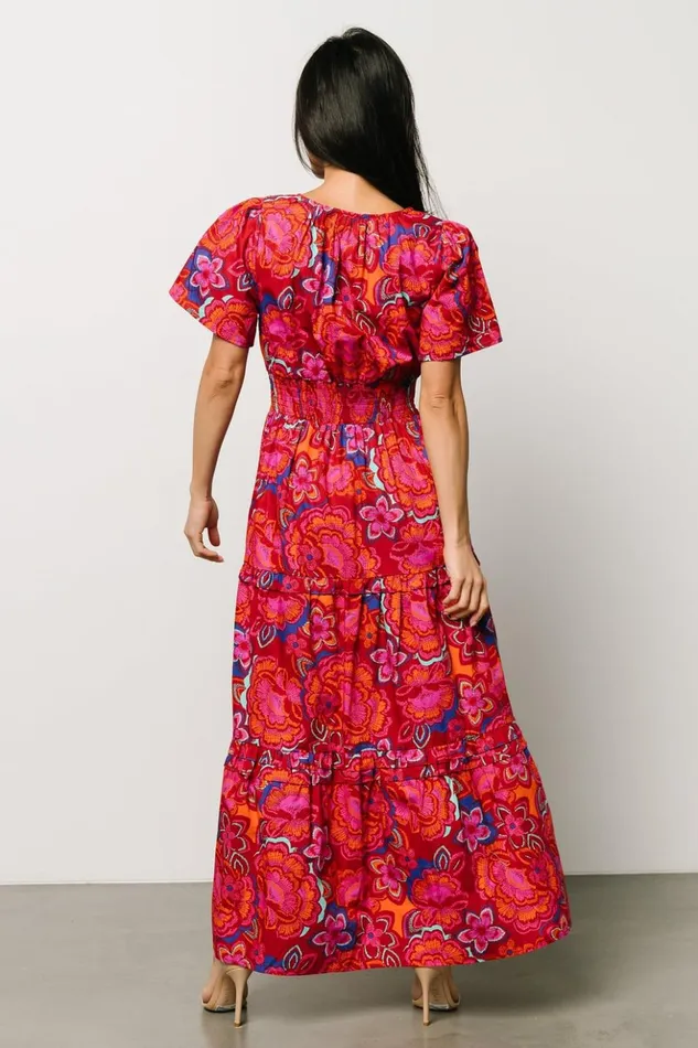 Baltic Born Maxi Dresses Palmer Tiered Maxi Dress Multi Floral 8211 Women Baltic Born Maxi Dresses Palmer Tiered Maxi Dress Multi Floral 8211 Women