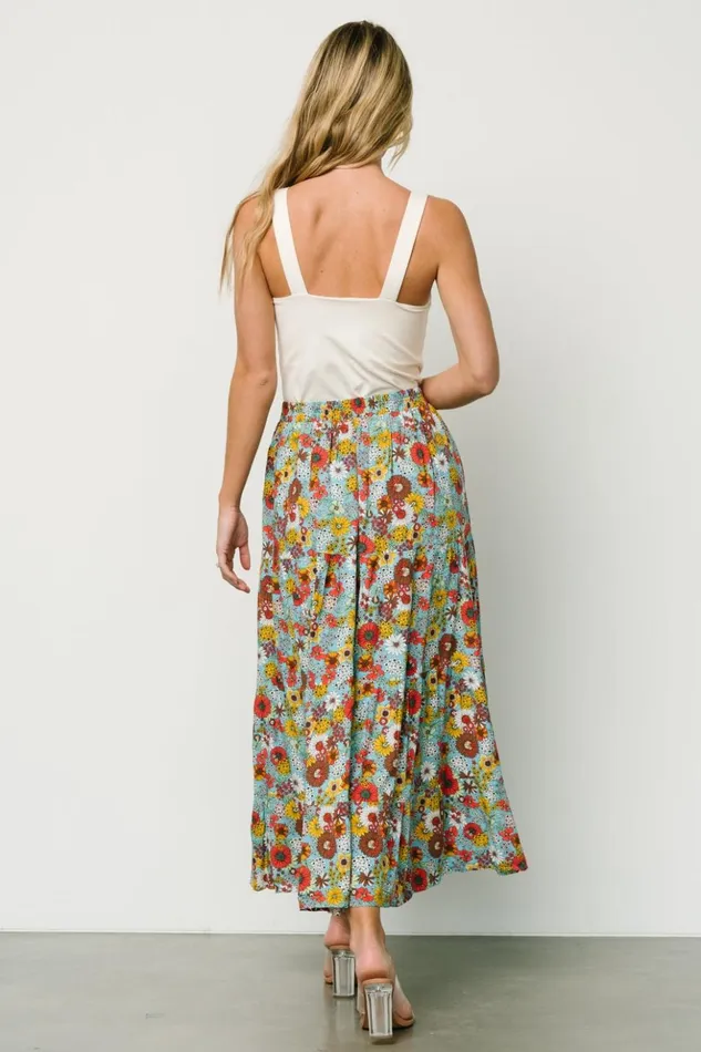 Baltic Born Maxi Dresses Reilly Maxi Skirt Teal Flower Print 8211 Women Baltic Born Maxi Dresses Reilly Maxi Skirt Teal Flower Print 8211 Women