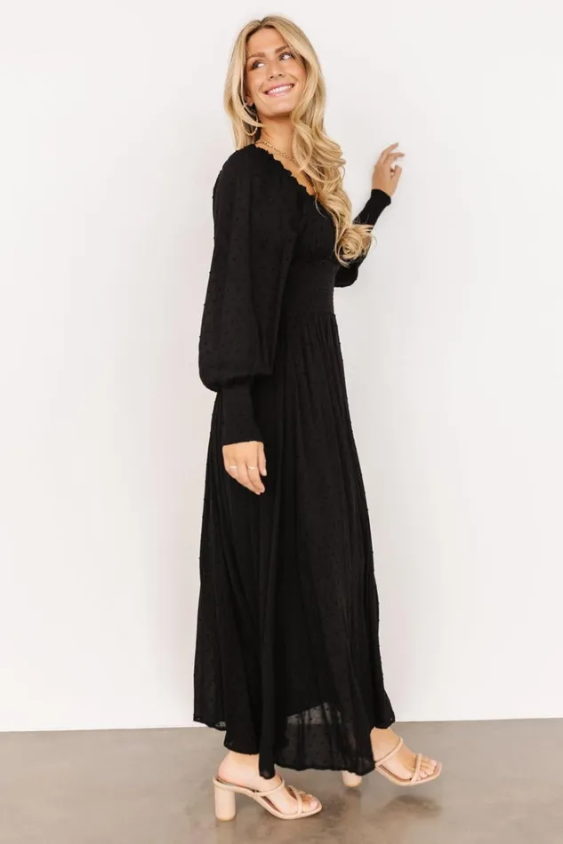 Baltic Born Maxi Dresses Renata Dot Maxi Dress Black 8211 Women Baltic Born Maxi Dresses Renata Dot Maxi Dress Black 8211 Women