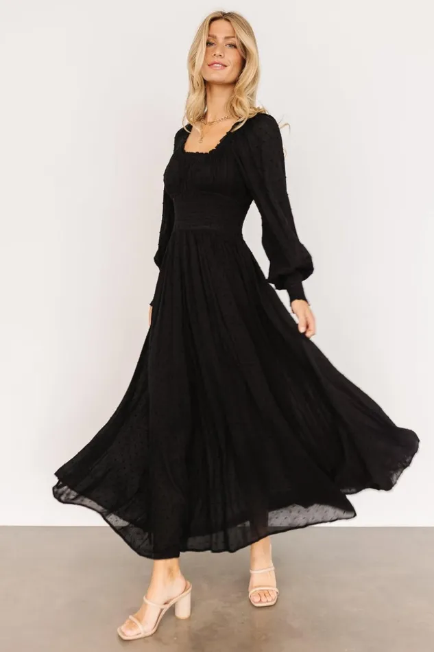 Baltic Born Maxi Dresses Renata Dot Maxi Dress Black 8211 Women Baltic Born Maxi Dresses Renata Dot Maxi Dress Black 8211 Women