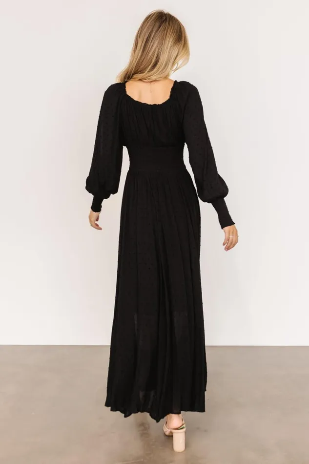 Baltic Born Maxi Dresses Renata Dot Maxi Dress Black 8211 Women Baltic Born Maxi Dresses Renata Dot Maxi Dress Black 8211 Women