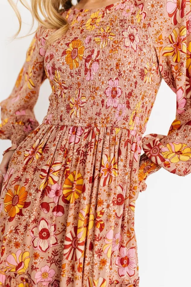 Baltic Born Maxi Dresses Thea Smocked Maxi Dress Multi Floral 8211 Women Baltic Born Maxi Dresses Thea Smocked Maxi Dress Multi Floral 8211 Women