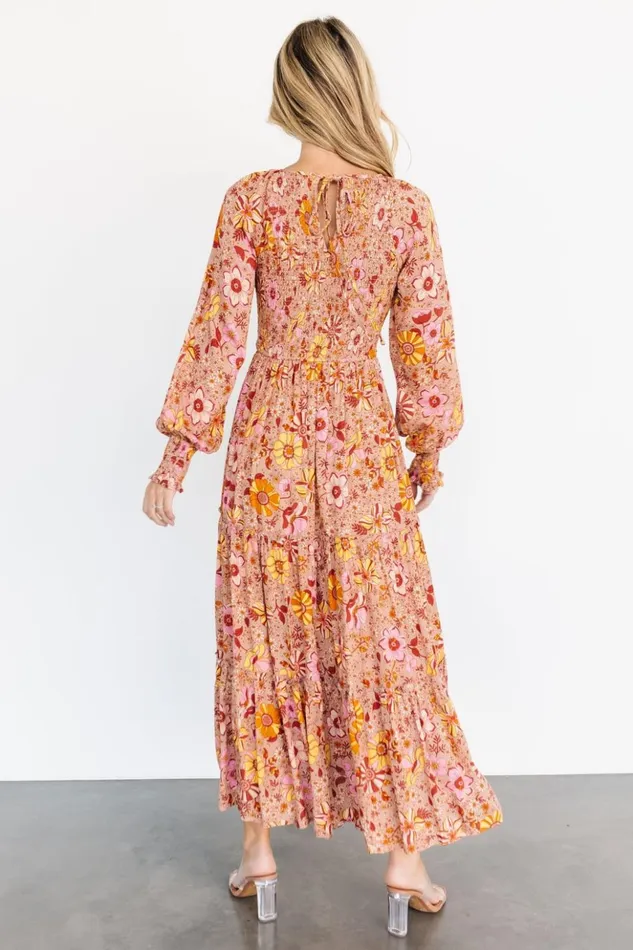 Baltic Born Maxi Dresses Thea Smocked Maxi Dress Multi Floral 8211 Women Baltic Born Maxi Dresses Thea Smocked Maxi Dress Multi Floral 8211 Women