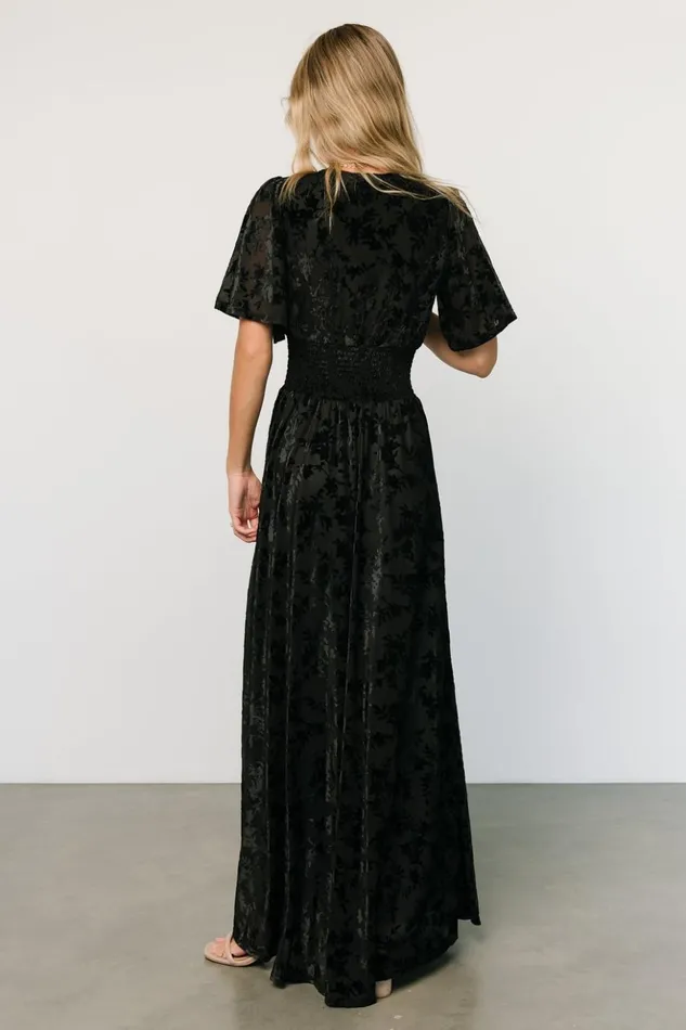 Baltic Born Maxi Dresses Veronica Velvet Maxi Dress Black 8211 Women Baltic Born Maxi Dresses Veronica Velvet Maxi Dress Black 8211 Women