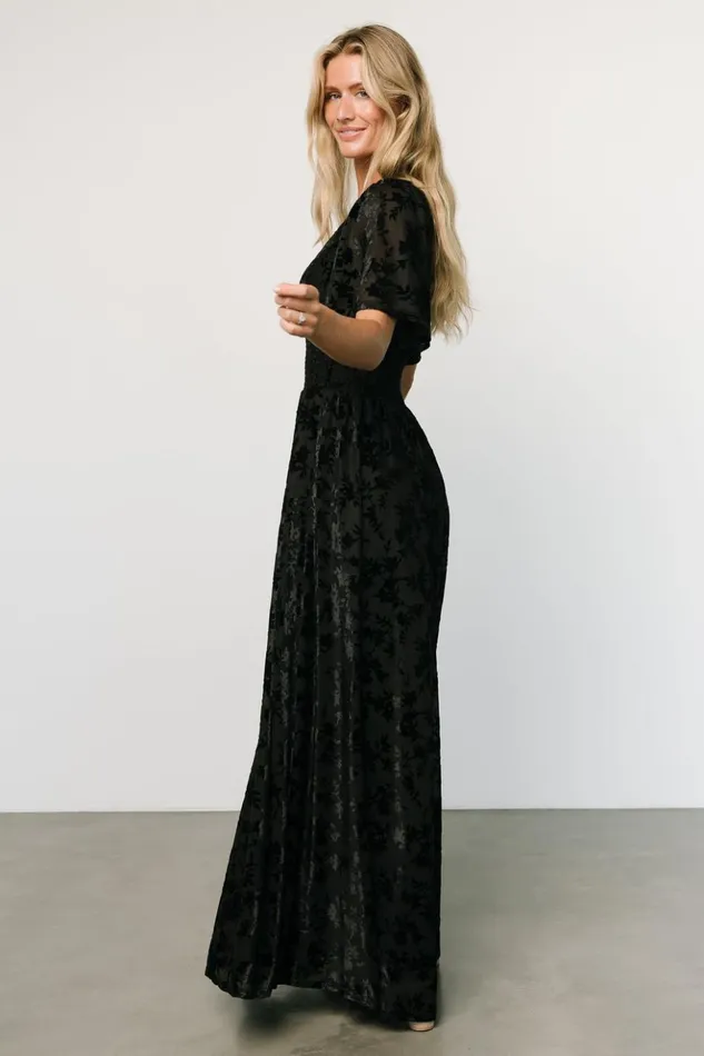 Baltic Born Maxi Dresses Veronica Velvet Maxi Dress Black 8211 Women Baltic Born Maxi Dresses Veronica Velvet Maxi Dress Black 8211 Women