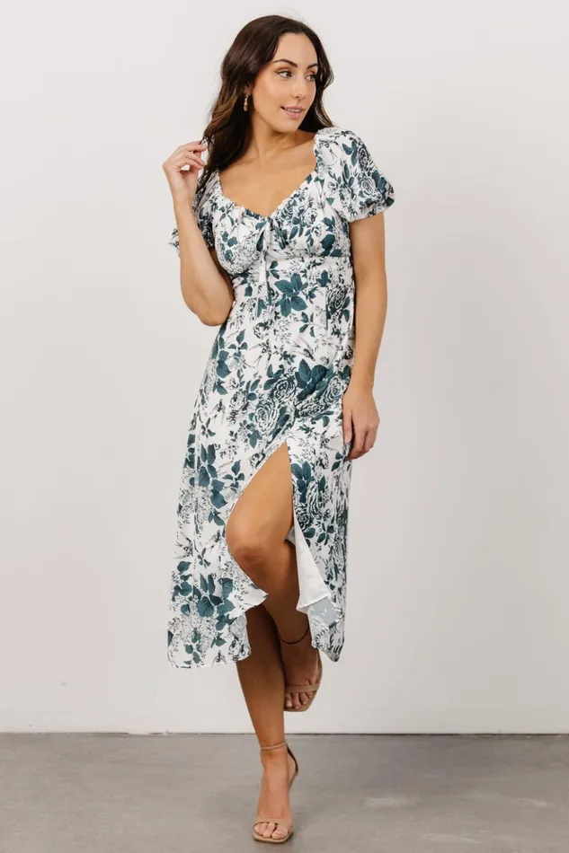 Baltic Born Midi Dresses Cadence Midi Dress Jade Floral 8211 Women Baltic Born Midi Dresses Cadence Midi Dress Jade Floral 8211 Women