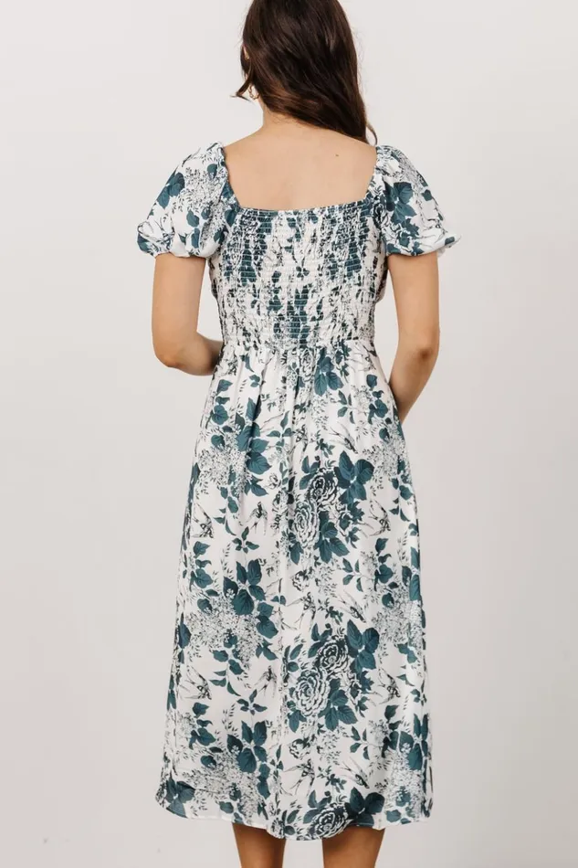Baltic Born Midi Dresses Cadence Midi Dress Jade Floral 8211 Women Baltic Born Midi Dresses Cadence Midi Dress Jade Floral 8211 Women