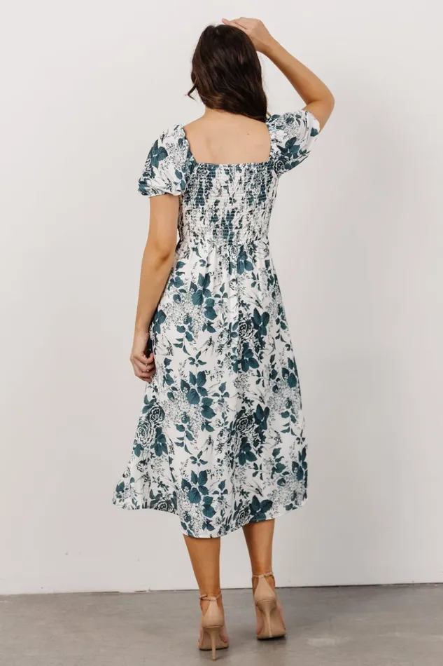 Baltic Born Midi Dresses Cadence Midi Dress Jade Floral 8211 Women Baltic Born Midi Dresses Cadence Midi Dress Jade Floral 8211 Women