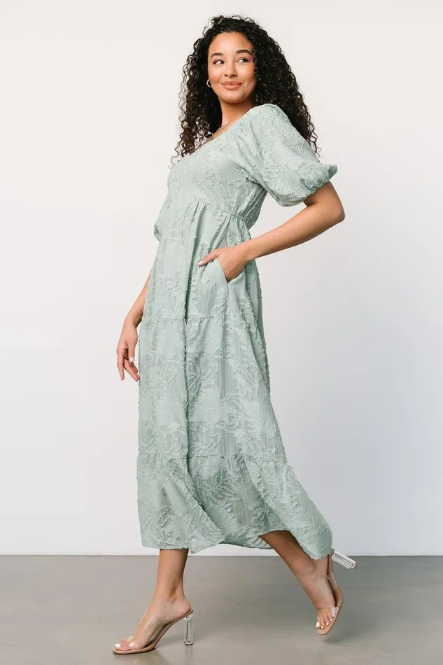 Baltic Born Midi Dresses Hayward Dress Sage 8211 Women Baltic Born Midi Dresses Hayward Dress Sage 8211 Women