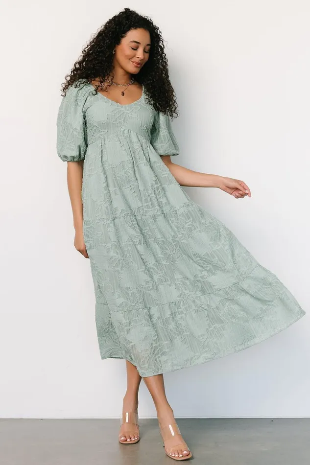 Baltic Born Midi Dresses Hayward Dress Sage 8211 Women Baltic Born Midi Dresses Hayward Dress Sage 8211 Women