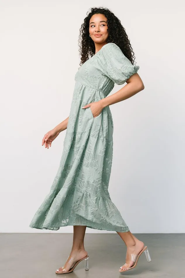 Baltic Born Midi Dresses Hayward Dress Sage 8211 Women Baltic Born Midi Dresses Hayward Dress Sage 8211 Women