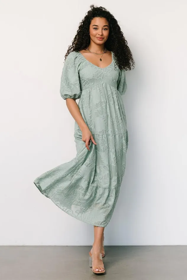Baltic Born Midi Dresses Hayward Dress Sage 8211 Women Baltic Born Midi Dresses Hayward Dress Sage 8211 Women