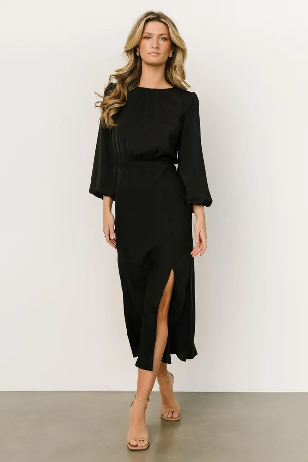 Baltic Born Midi Dresses High Line Midi Dress Black 8211 Women