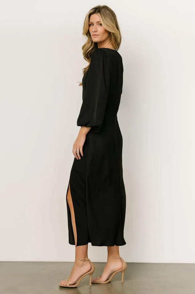 Baltic Born Midi Dresses High Line Midi Dress Black 8211 Women Baltic Born Midi Dresses High Line Midi Dress Black 8211 Women