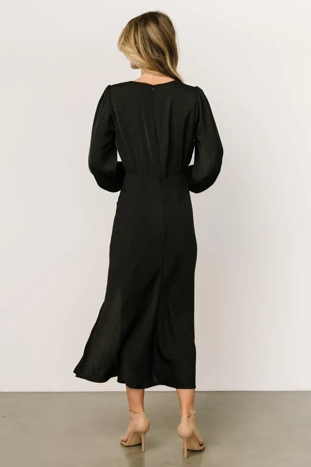 Baltic Born Midi Dresses High Line Midi Dress Black 8211 Women Baltic Born Midi Dresses High Line Midi Dress Black 8211 Women