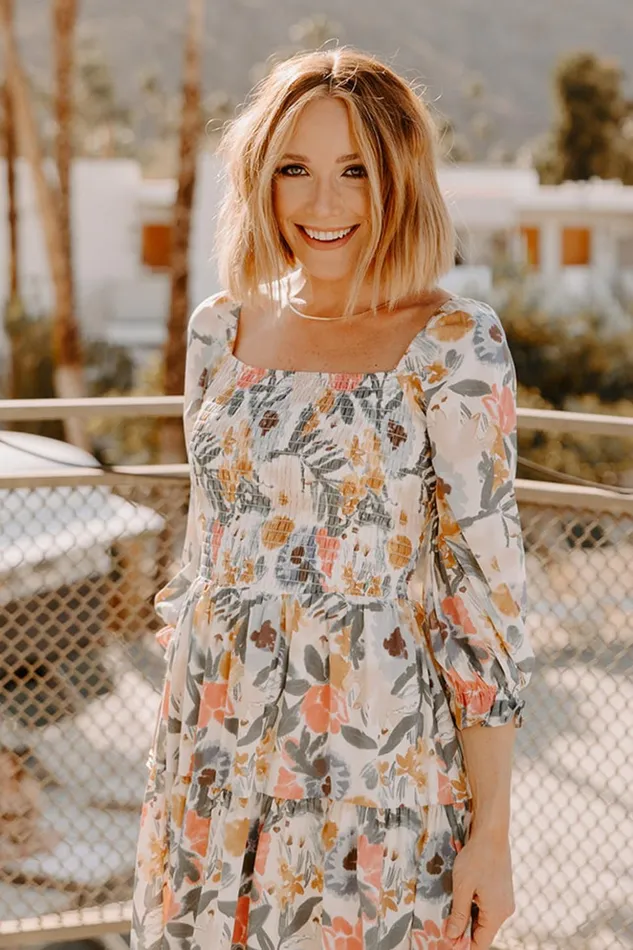 Baltic Born Midi Dresses Marta Smocked Midi Dress Multi Floral 8211 Women Baltic Born Midi Dresses Marta Smocked Midi Dress Multi Floral 8211 Women