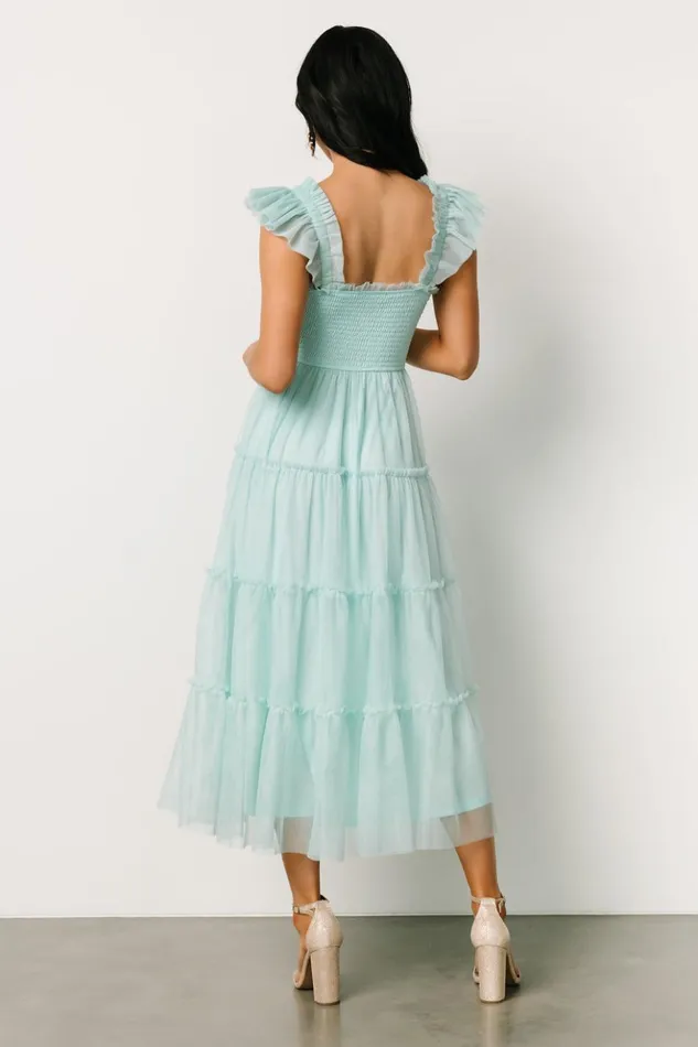 Baltic Born Midi Dresses Mindi Tulle Midi Dress Sea Blue 8211 Women Baltic Born Midi Dresses Mindi Tulle Midi Dress Sea Blue 8211 Women
