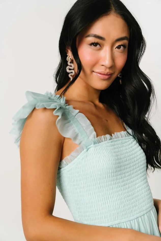 Baltic Born Midi Dresses Mindi Tulle Midi Dress Sea Blue 8211 Women Baltic Born Midi Dresses Mindi Tulle Midi Dress Sea Blue 8211 Women