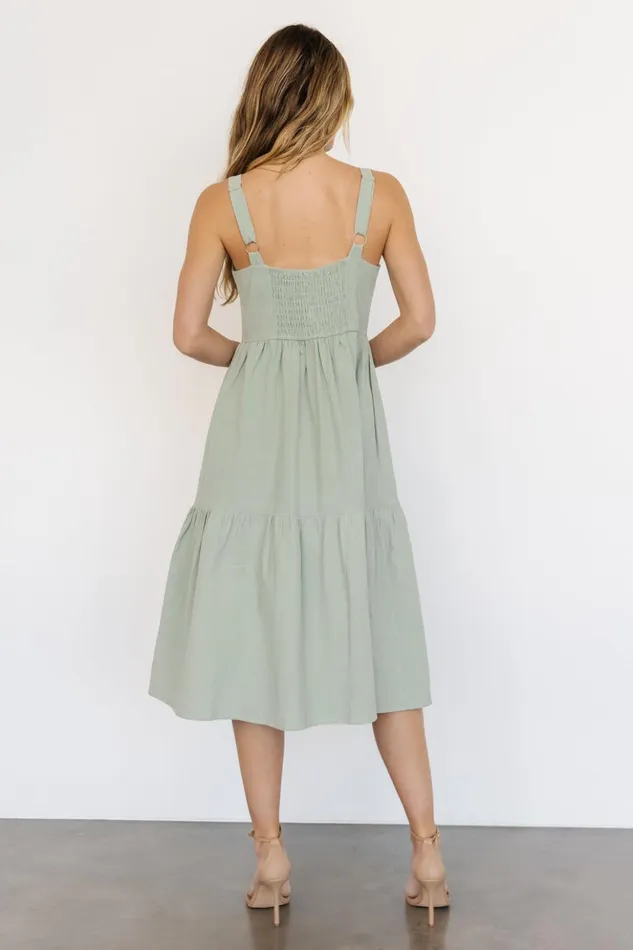 Baltic Born Midi Dresses Sammy Tank Midi Dress Sage 8211 Women Baltic Born Midi Dresses Sammy Tank Midi Dress Sage 8211 Women