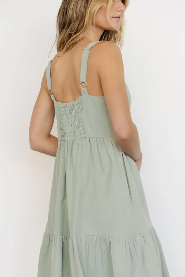 Baltic Born Midi Dresses Sammy Tank Midi Dress Sage 8211 Women Baltic Born Midi Dresses Sammy Tank Midi Dress Sage 8211 Women