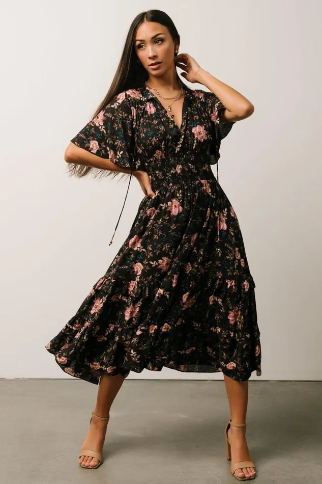 Baltic Born Midi Dresses Spell Boho Midi Dress Midnight Garden 8211 Women