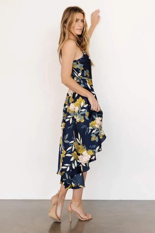 Baltic Born Midi Dresses Steffi Tulip Wrap Dress Navy Floral 8211 Women Baltic Born Midi Dresses Steffi Tulip Wrap Dress Navy Floral 8211 Women