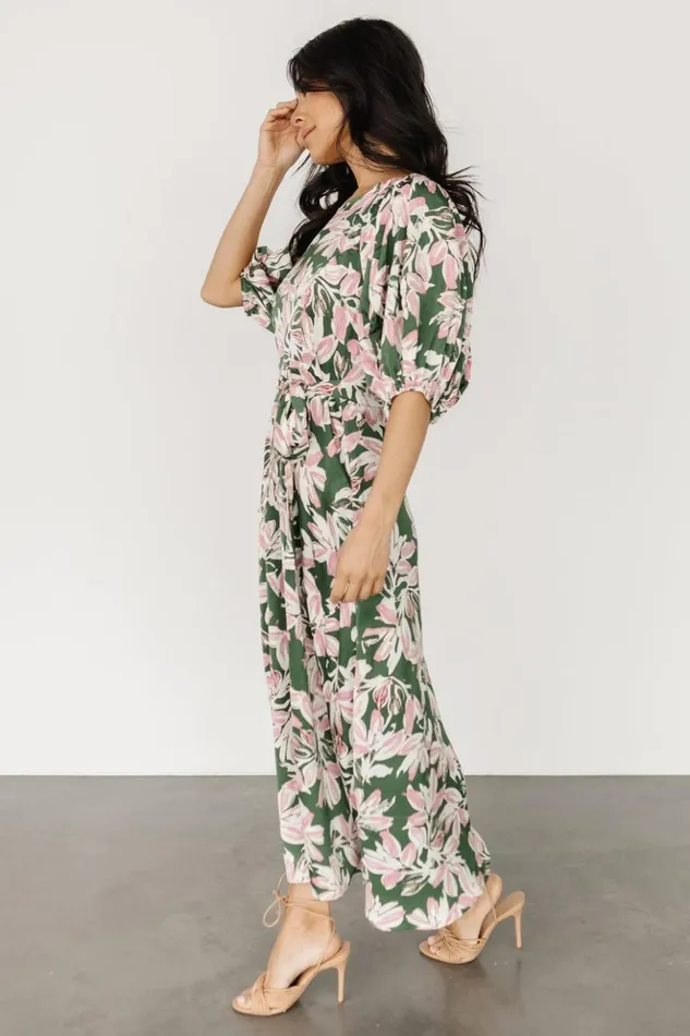 Baltic Born Midi Dresses Tucson Midi Dress Green Pink 8211 Women Baltic Born Midi Dresses Tucson Midi Dress Green Pink 8211 Women