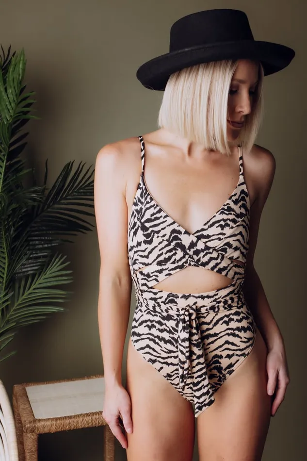 Baltic Born One Piece Cyprus One Piece Animal Stripe 8211 Women
