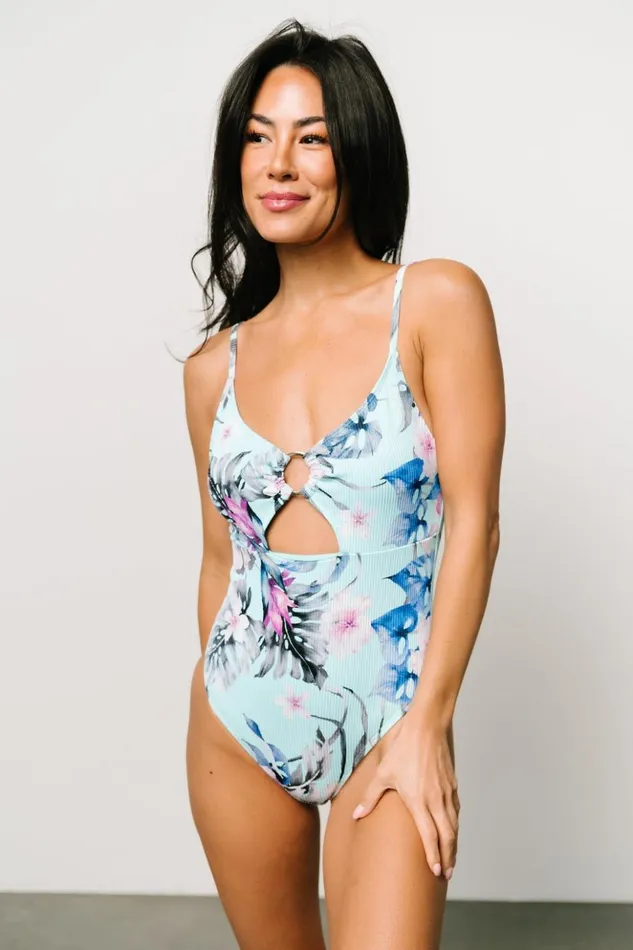 Baltic Born One Piece Falesia Ribbed One Piece Turquoise Floral 8211 Women Baltic Born One Piece Falesia Ribbed One Piece Turquoise Floral 8211 Women
