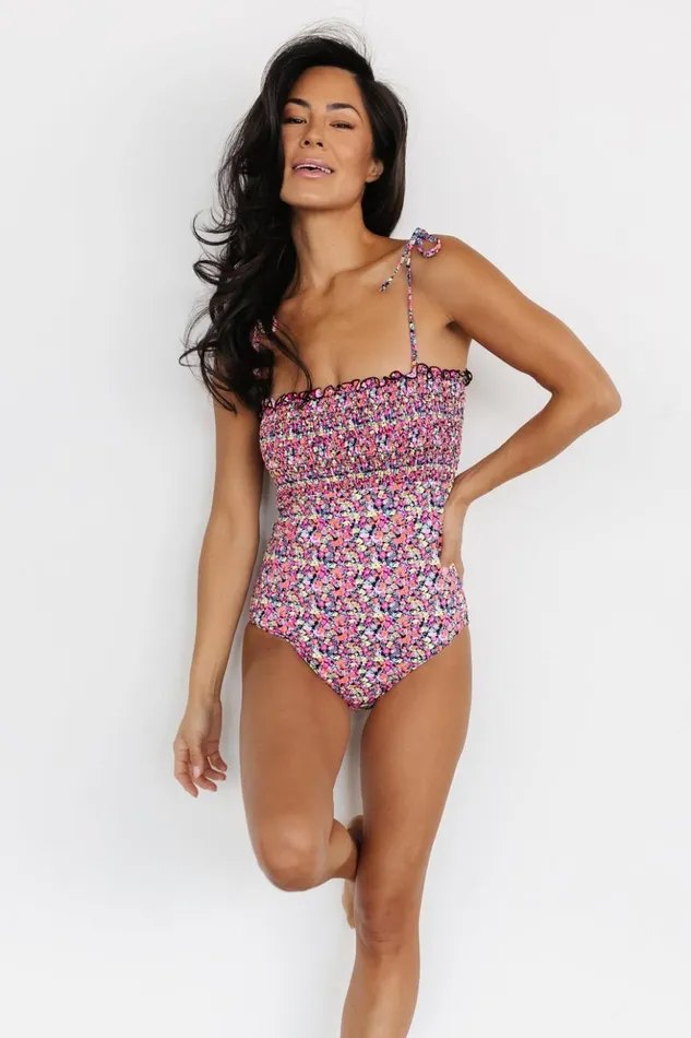 Baltic Born One Piece Nikki Smocked One Piece Neon Floral 8211 Women