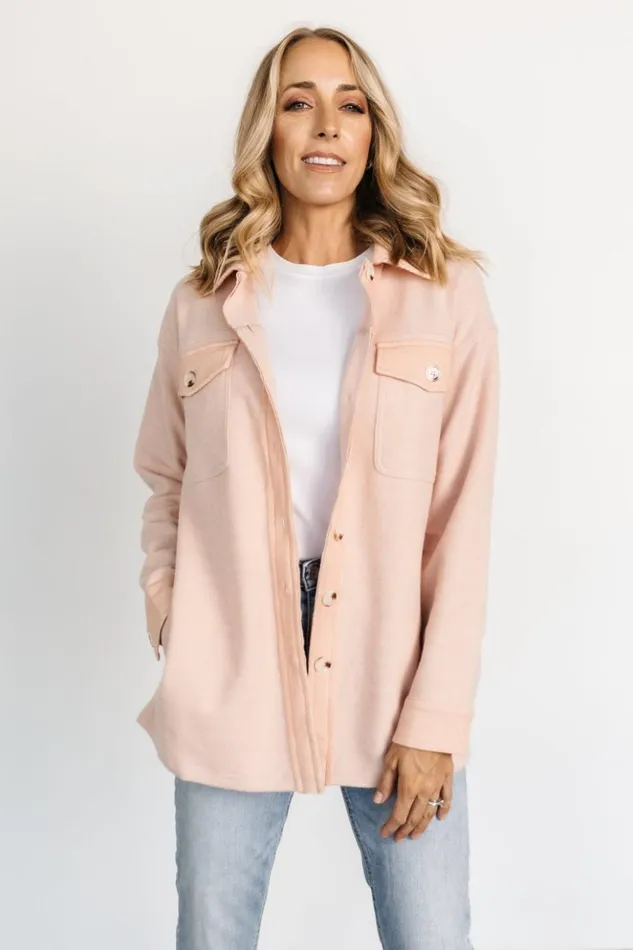 Baltic Born Outerwear Aiden Shacket Peach 8211 Women