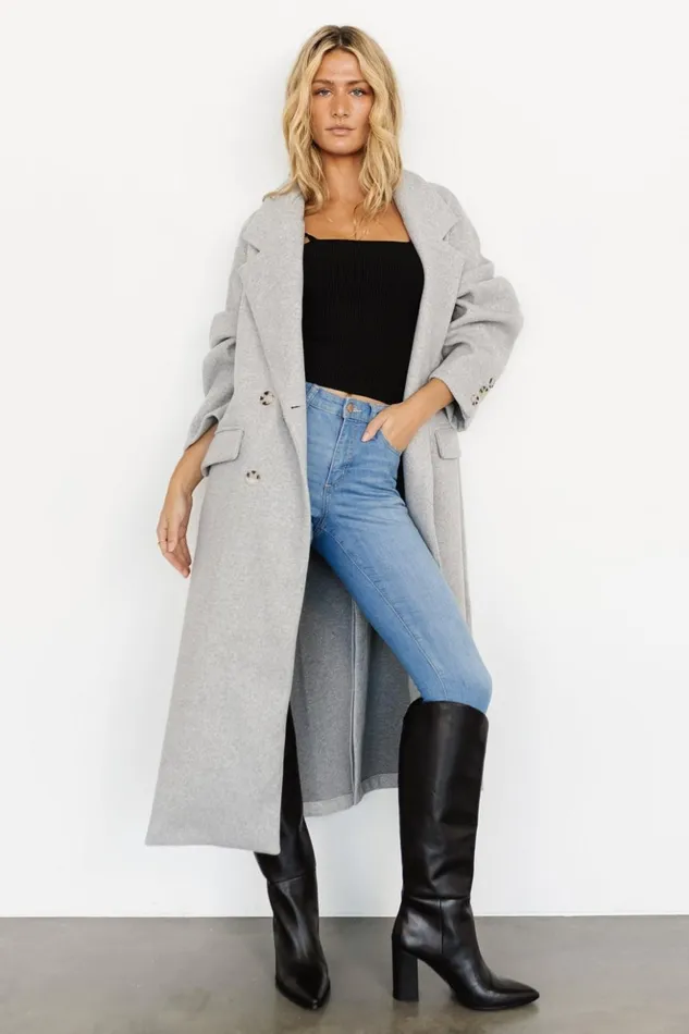 Baltic Born Outerwear Anderson Double Breasted Coat Gray 8211 Women Baltic Born Outerwear Anderson Double Breasted Coat Gray 8211 Women
