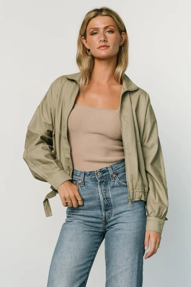 Baltic Born Outerwear Beckett Bomber Jacket Olive 8211 Women