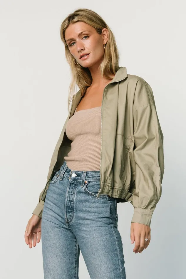 Baltic Born Outerwear Beckett Bomber Jacket Olive 8211 Women Baltic Born Outerwear Beckett Bomber Jacket Olive 8211 Women