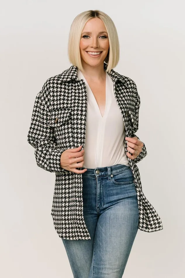Baltic Born Outerwear Bridger Houndstooth Jacket Dark Navy Ivory 8211 Women Baltic Born Outerwear Bridger Houndstooth Jacket Dark Navy Ivory 8211 Women