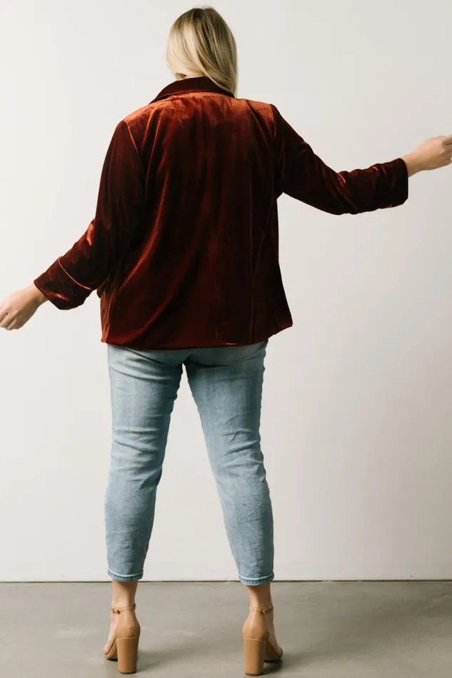 Baltic Born Outerwear Brinton Velvet Blazer Cinnamon 8211 Women Baltic Born Outerwear Brinton Velvet Blazer Cinnamon 8211 Women