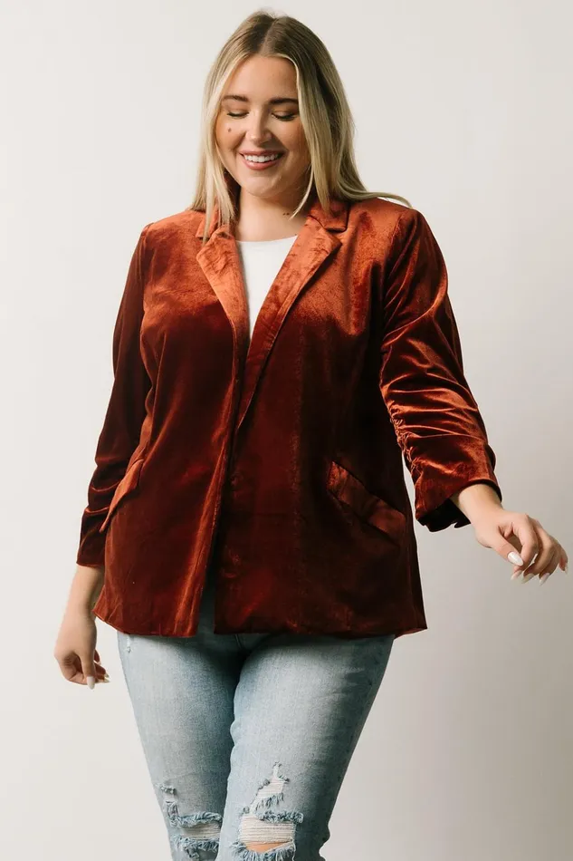 Baltic Born Outerwear Brinton Velvet Blazer Cinnamon 8211 Women Baltic Born Outerwear Brinton Velvet Blazer Cinnamon 8211 Women
