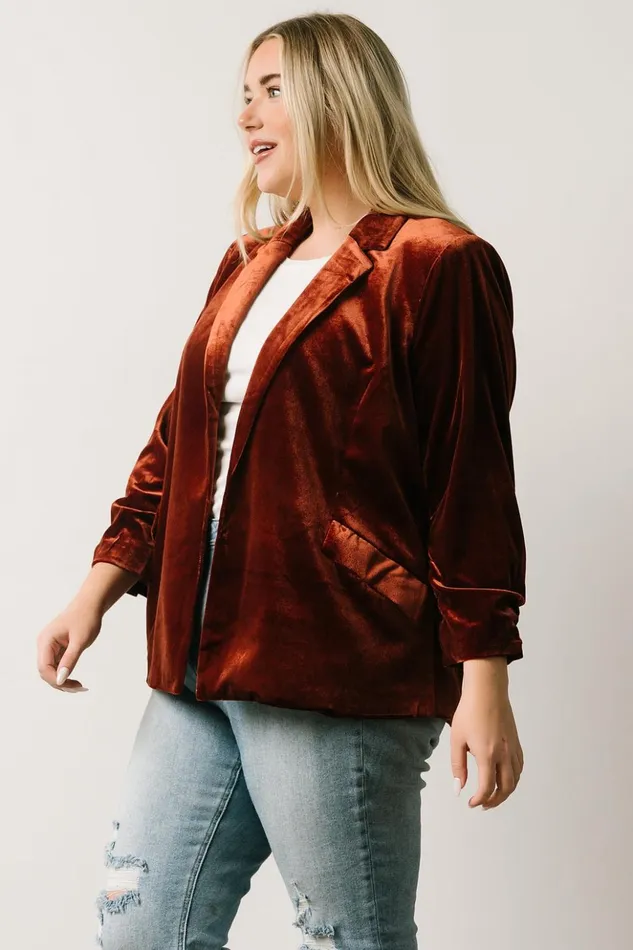 Baltic Born Outerwear Brinton Velvet Blazer Cinnamon 8211 Women Baltic Born Outerwear Brinton Velvet Blazer Cinnamon 8211 Women