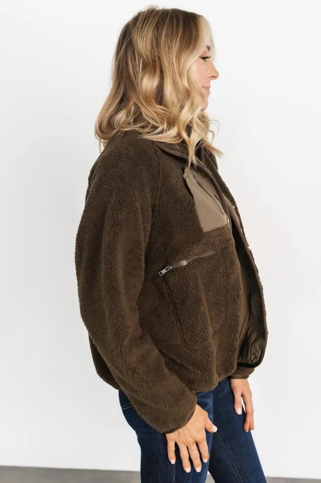 Baltic Born Outerwear Brynn Sherpa Jacket Dark Olive 8211 Women Baltic Born Outerwear Brynn Sherpa Jacket Dark Olive 8211 Women