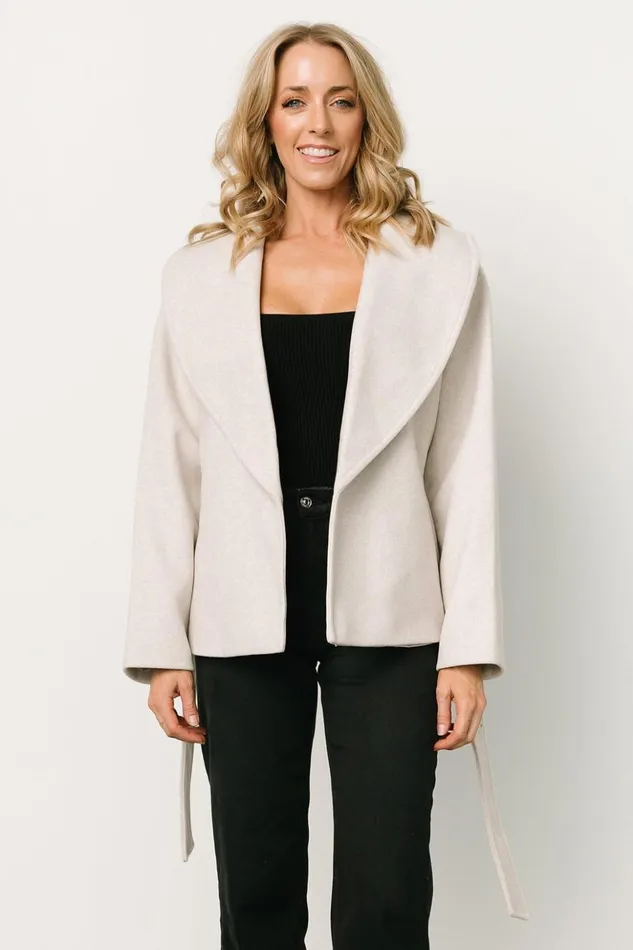 Baltic Born Outerwear Cartwright Belted Jacket Light Beige 8211 Women Baltic Born Outerwear Cartwright Belted Jacket Light Beige 8211 Women