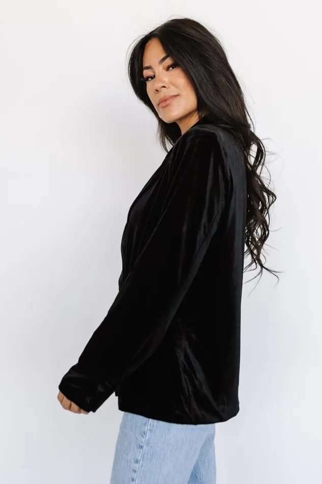 Baltic Born Outerwear Centennial Velvet Blazer Black 8211 Women Baltic Born Outerwear Centennial Velvet Blazer Black 8211 Women