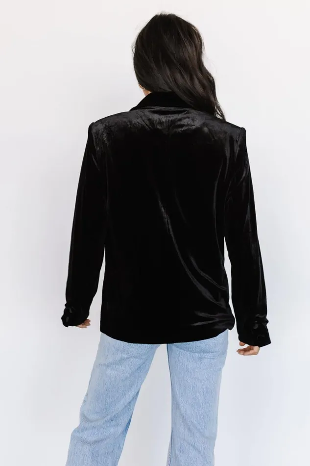 Baltic Born Outerwear Centennial Velvet Blazer Black 8211 Women Baltic Born Outerwear Centennial Velvet Blazer Black 8211 Women
