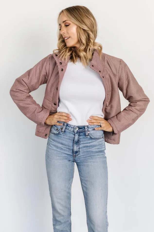 Baltic Born Outerwear Dallin Puffer Jacket Berry Olive 8211 Women