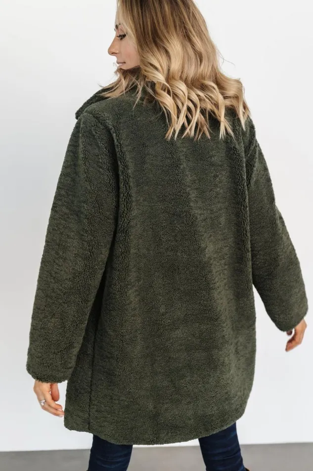 Baltic Born Outerwear Damien Sherpa Coat Dark Green 8211 Women Baltic Born Outerwear Damien Sherpa Coat Dark Green 8211 Women