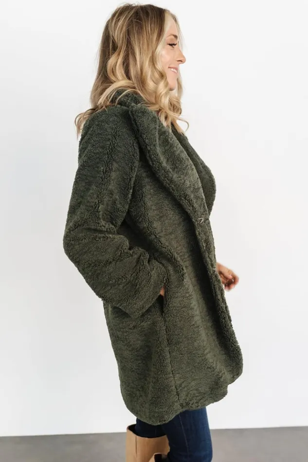 Baltic Born Outerwear Damien Sherpa Coat Dark Green 8211 Women Baltic Born Outerwear Damien Sherpa Coat Dark Green 8211 Women
