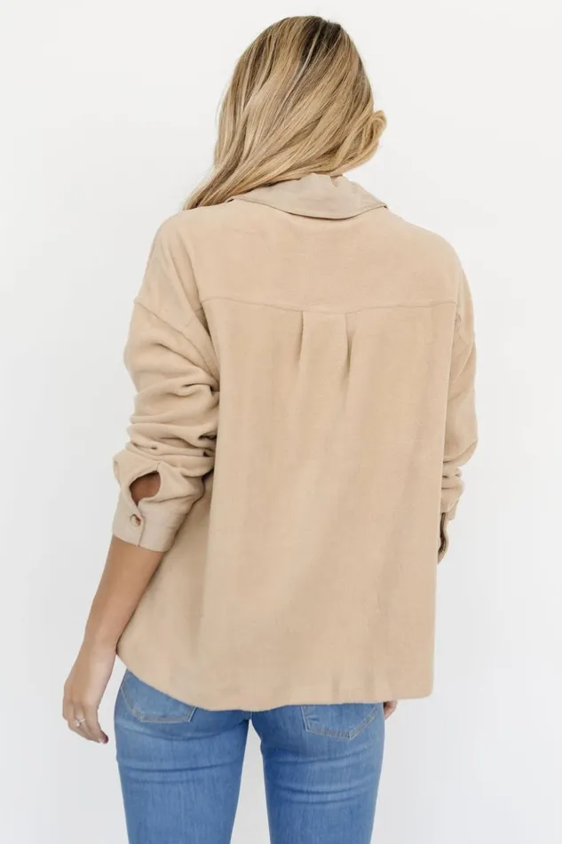 Baltic Born Outerwear Duke Button Up Top Taupe 8211 Women Baltic Born Outerwear Duke Button Up Top Taupe 8211 Women
