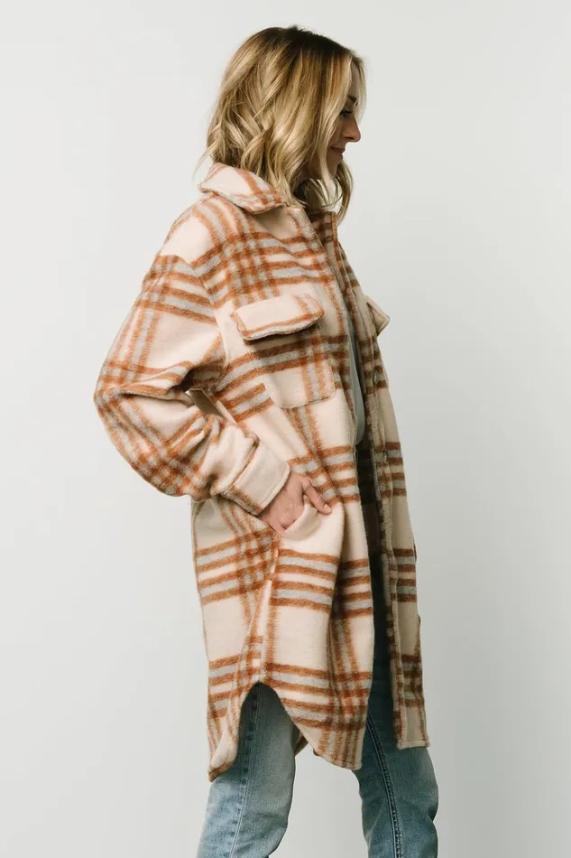 Baltic Born Outerwear Durango Plaid Shacket Oatmeal Mocha 8211 Women Baltic Born Outerwear Durango Plaid Shacket Oatmeal Mocha 8211 Women
