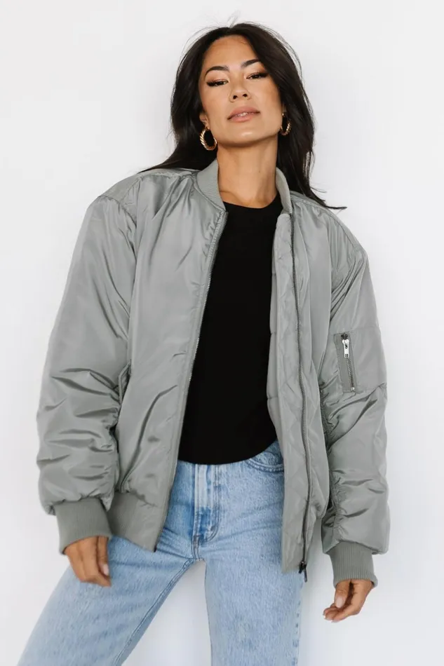 Baltic Born Outerwear Englewood Bomber Jacket Dark Sage 8211 Women Baltic Born Outerwear Englewood Bomber Jacket Dark Sage 8211 Women