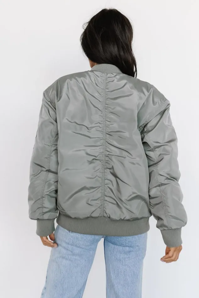 Baltic Born Outerwear Englewood Bomber Jacket Dark Sage 8211 Women Baltic Born Outerwear Englewood Bomber Jacket Dark Sage 8211 Women