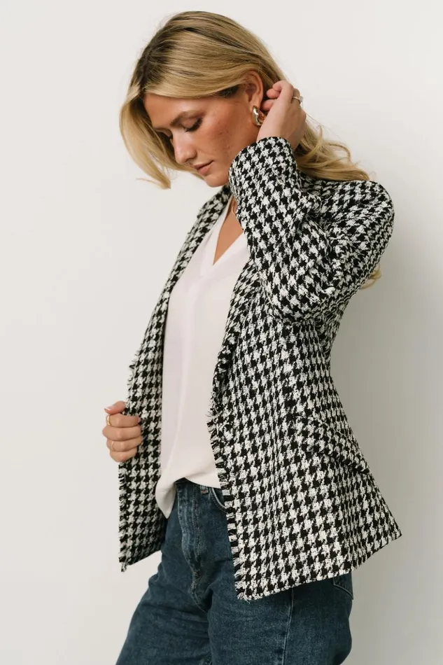 Baltic Born Outerwear Ginerva Blazer Black Ivory 8211 Women Baltic Born Outerwear Ginerva Blazer Black Ivory 8211 Women